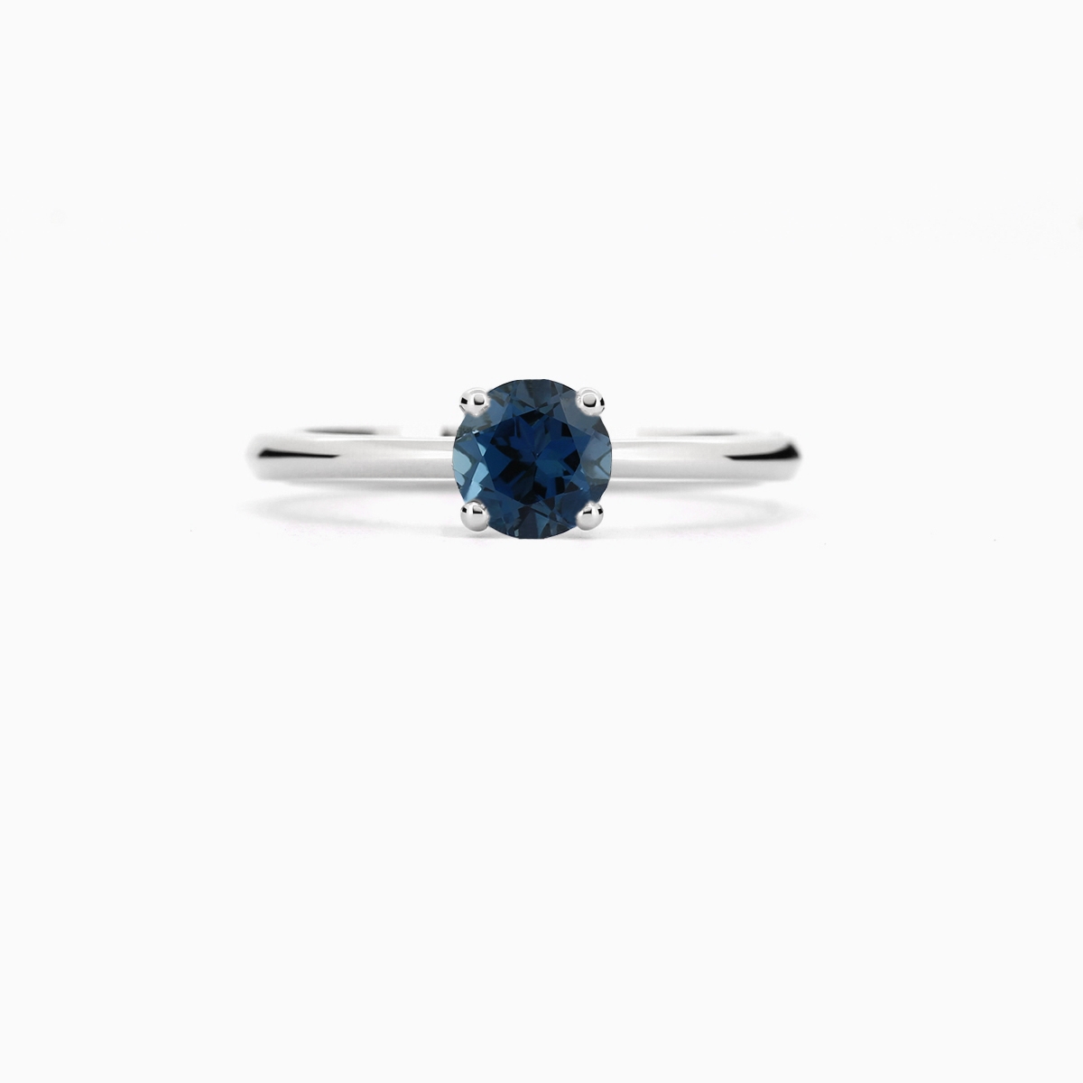 TriJewels London Blue Topaz & Natural Diamond Infinity Engagement Ring 1.36  ctw 14K White Gold | Amazon.com