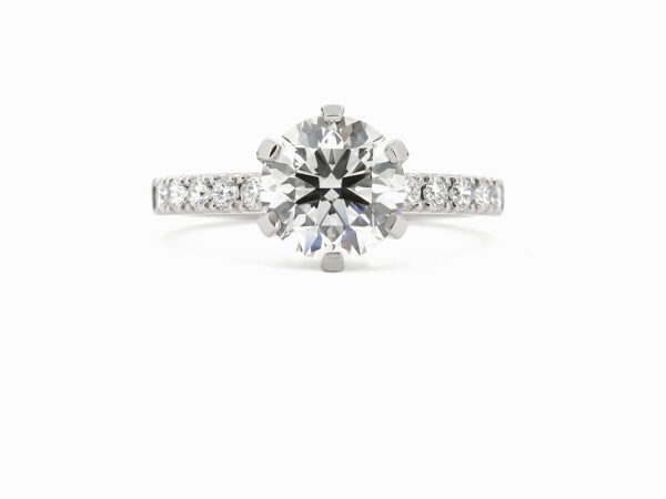 Crown Azura Solitaire Engagement Ring with Lab Grown Diamond