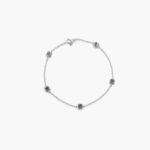 sapphire bracelet in white gold