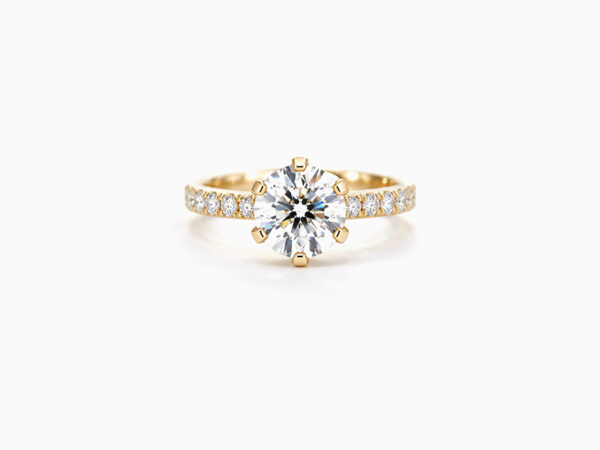 Crown Azura Solitaire Engagement Ring with Lab Grown Diamond