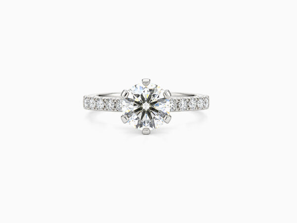 Crown Azura Solitaire Engagement Ring with Lab Grown Diamond (Kopio)