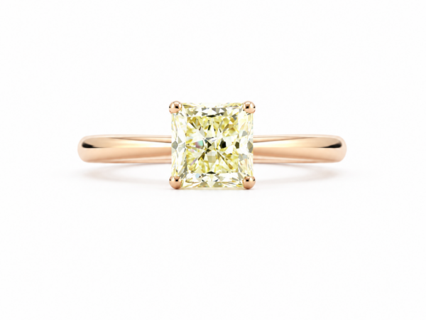 Elegant- Solitairesormus Radiant-hiontainen Timantti