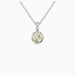 Yellowdiamondbezelpendant